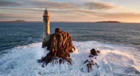 Unchanging icon? The Fastnet Rock with the coast of West Cork beyond.