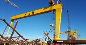 Unite says UK shipyards like Belfast&#039;s Harland &amp; Wolff should get work otherwise cranes could “end up as tourist attractions” if MoD contracts go overseas