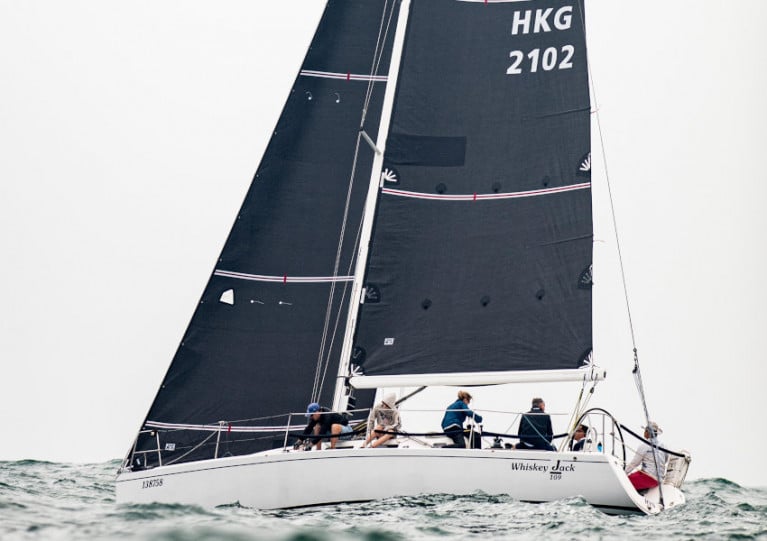 Nick Southward’s J109, Whiskey Jack, sailing in last week’s Hong Kong IRC Nationals