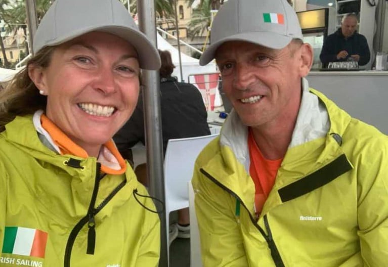 Susan Glenny and Conor Fogerty raced at the Eurosaf Mixed Offshore event in Italy
