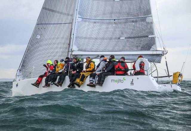  ISORA champions Peter Dunlop and Vicky Cox in the J109 Mojito