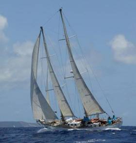 The Spirit of Oysterhaven is headed for Glandore with a crew of international friendship