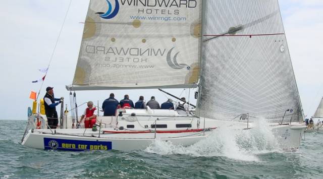 Volvo Round Ireland class three winner Euro Car Parks skippered by Dave Cullen of Howth. Read his race review below