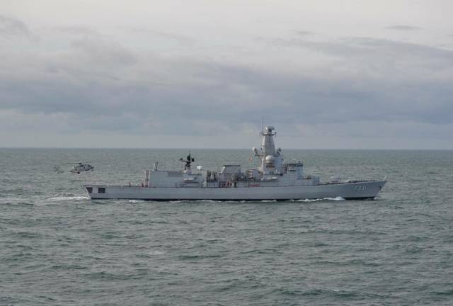 The Belgium Navy's frigate BNS Louise-Marine (F931) one of three European naval visitors that are today to arrive in Dublin Port and remain over the May Bank Holiday weekend. 