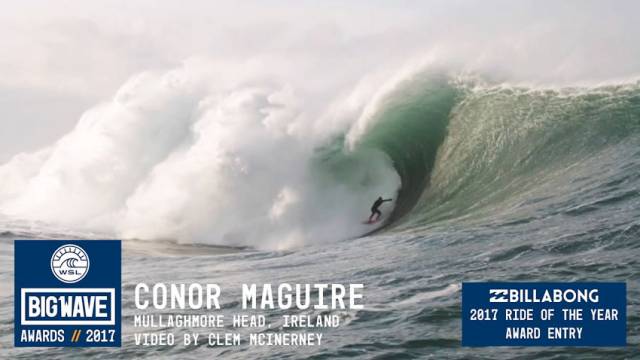 Two Irish Surfers Up For 2017 Big Wave Prize
