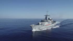 Spanish defence ministry tweets NATO hashtag during exercise between its frigate and LÉ James Joyce which Afloat adds is seen underway in the Meditteranean