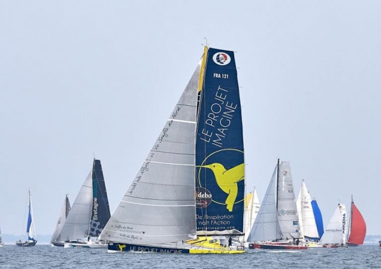 Class 40s racing in the 2018 Dhream Cup