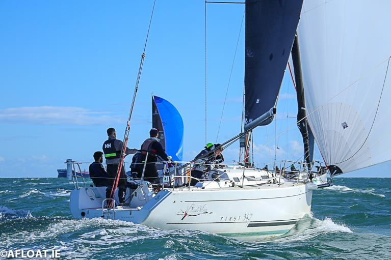 Leslie Parnell's First 34.7 from the Royal Irish Yacht Club is one of 19 starters in this morning's first ISORA coastal race off Dublin