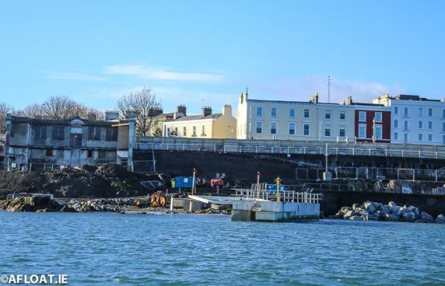 Rock Armour Offloaded at Dun Laoghaire Baths