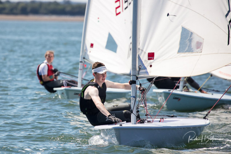 Laser youth sailing in Cork Harbour