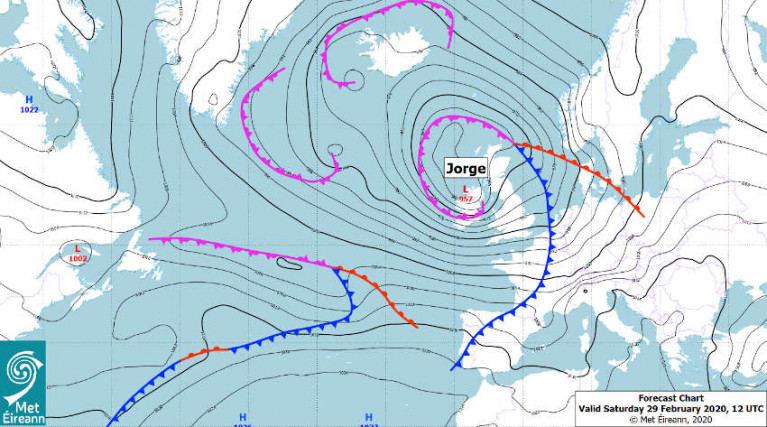 Storm Jorge: Status Red Marine Warning For All Irish Coastal Waters