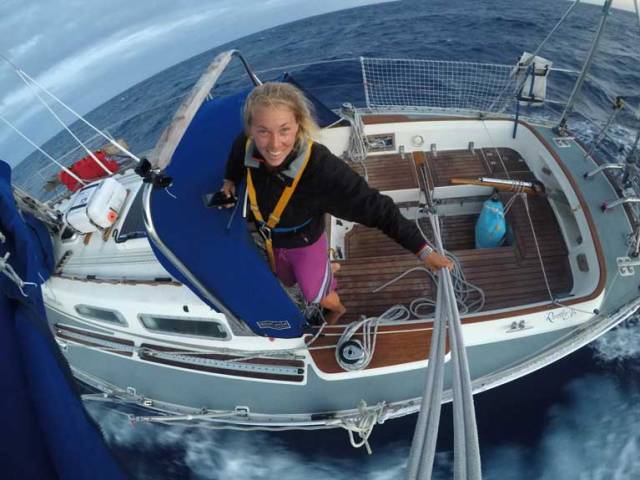 Susie Goodall -dismasted in the Golden Globe Race