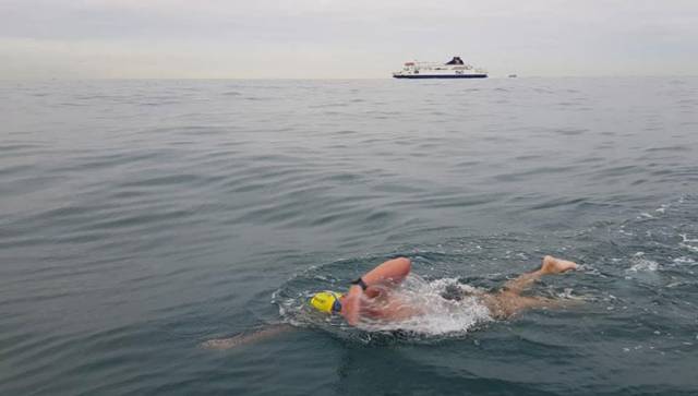 Kevin Procter swimming the English Channel