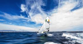 Northern Ireland 49er sailed by Ryan Seaton and Matt McGovern is joint second after two days racing at the Trofeo Princesa Sofia Regatta in Palma