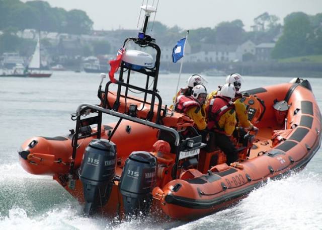 Portaferry RNLI's inshore lifeboat in action