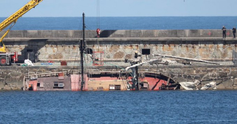 It is understood that the 83-year-old Tall Ship Zebu has been too badly damaged to be salvaged
