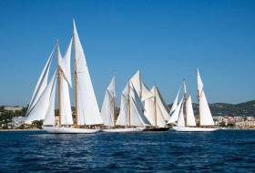 Classic schooners prepare for battle at last week&#039;s Régates Royales in Cannes