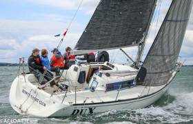 Howth Yacht Club&#039;s Dux leads 22-boat Class three of the ICRA Championships on Dublin Bay