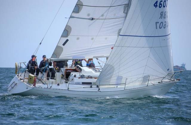 Alan Harper  at the helm of “Leaky Roof 2” from Scotland will be back in action on Dublin Bay in July