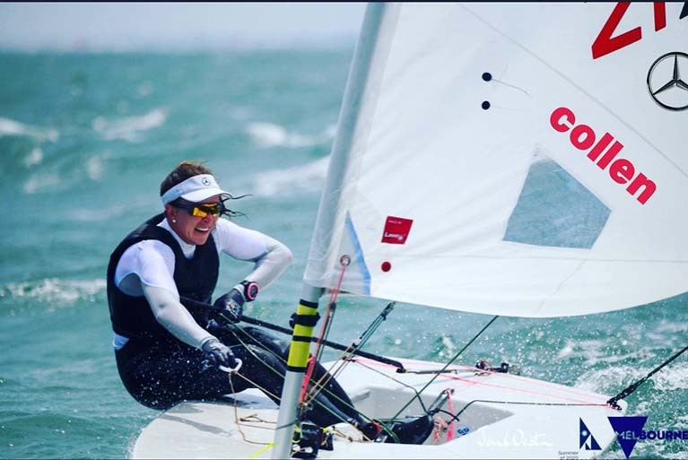 Annalise Murphy is relishing the windy conditions in Melbourne
