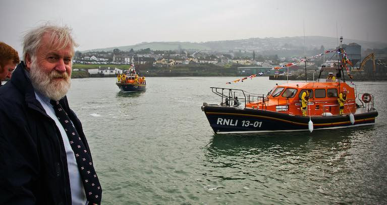 Des Davitt has retired after 27 years volunteering with the RNLI