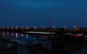 Night-time along the East Pier, Dun Laoghaire 