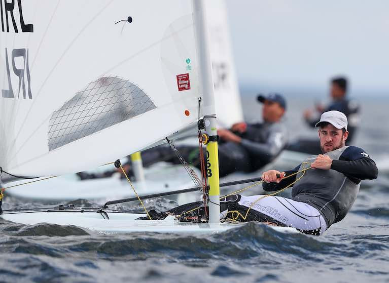 Finn Lynch is lying 18th at the Laser Europeans in Poland