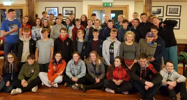 420 sailors gathered at the National Yacht Club for October's Autumn training weekend