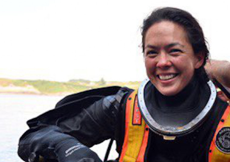 Sub-Lieutenant Tahlia Britton is the first female member of the Naval Service’s elite diving unit