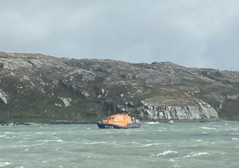 Baltimore RNLI’s all-weather lifeboat called out to Crookhaven during Storm Francis