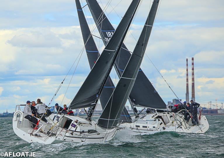 Class One yachts racing on Dublin Bay in 2019