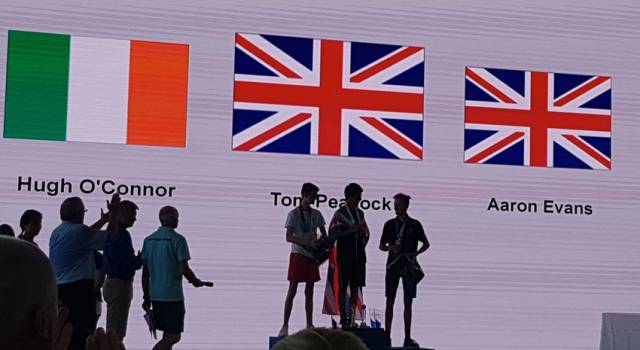 NYC’s Hugh O’Connor on the podium in Shenzhen this past week