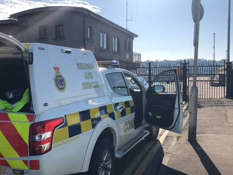 Bangor Coastguard Rescue Team Assists Youths in Inflatable Canoe