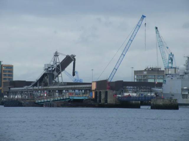Dublin Port ahead of deepwater channel dredging operations that began late last year