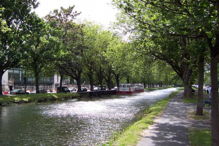 The Grand Canal at Wilton Terrace, one of many spots in the city where campaigners say there is plenty of space for houseboat moorings