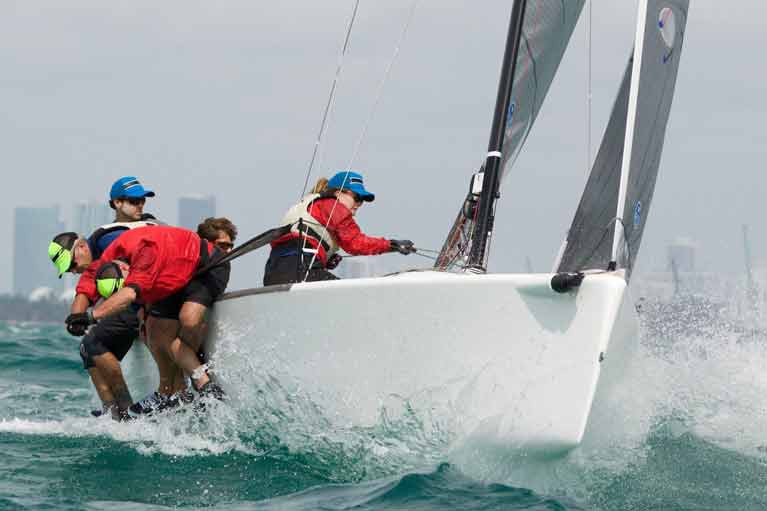 Ireland's Embarr crew at the Melges 24 World Championships