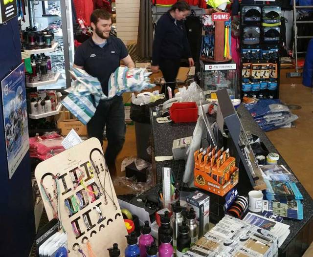 A busy Viking Marine store in Dun Laoghaire