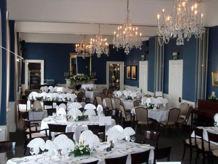 The National Yacht Club’s dining room