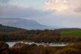 The view towards Maghoo from Clareview across Lough Erne