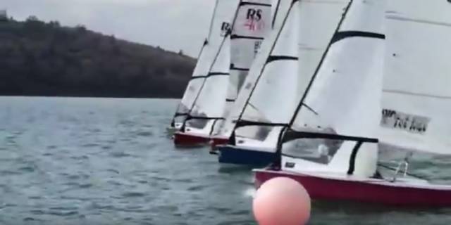 Competitive start for the RS400s in Cork Harbour