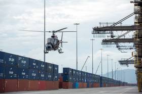 The Next Bond Movie where above a helicopter films one of the action sequences at the container terminal in Kingstown, Jamaica which involved Eon Productions in partnership with French container giant CMA CGM. AFLOAT adds the operator&#039;s Irish division, CMA CGM Shipping (Ireland) Ltd has offices located in Dublin and Cork from where &#039;feeder&#039; vessels serve these ports connecting to Europe and beyond.
