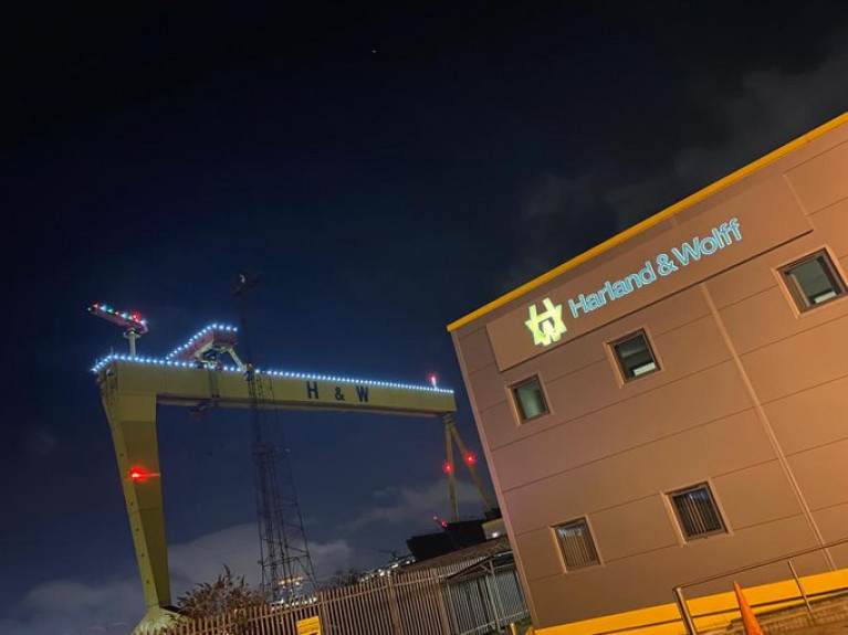 H&W has taken on 13 apprentices at its iconic Belfast shipyard site. 