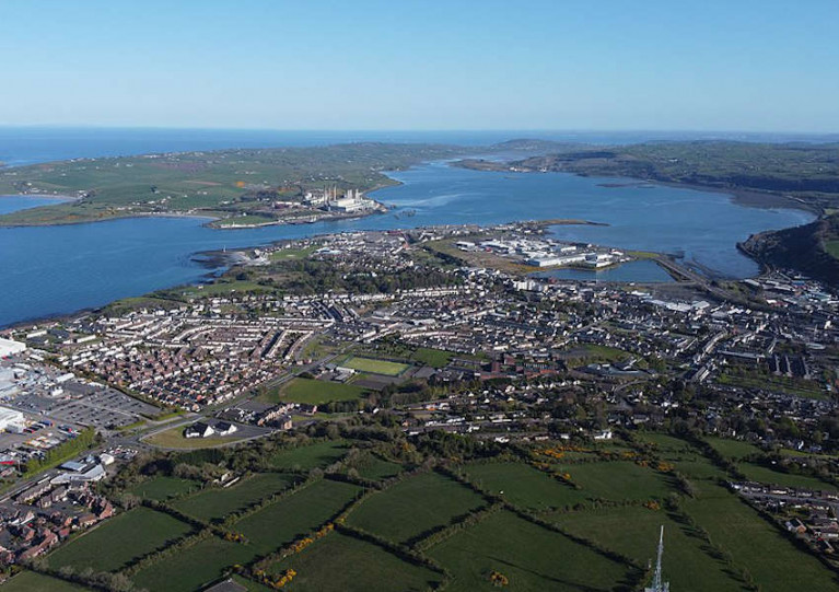 File image of Larne and Larne Harbour in Co Antrim