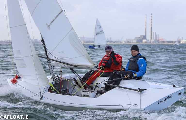 David Mulvin and Ronan Beirne sailing Flying Fifteen 4068, &quot;Ignis Caput II were the winners of tonight&#039;s DBSC race