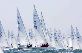 70 Dragons from 19 nations, including an Irish Dragon from Dublin, are contesting the World Championships in Cascais