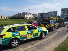 The NI Ambulance Service also attended the scene at Castlerock