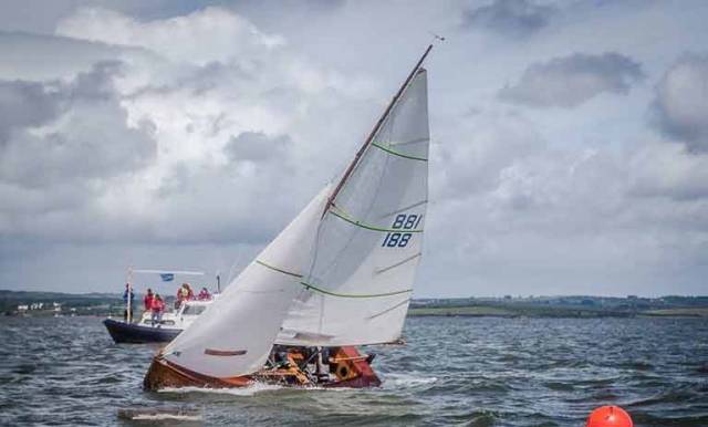 Mermaid number 188 crosses the line for the overall win at Foynes