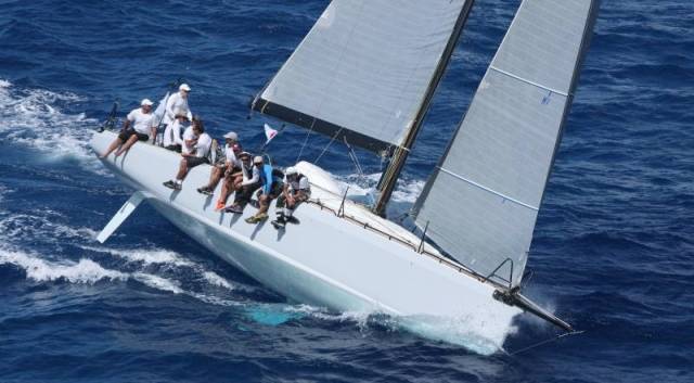 France Blue: In February's RORC Caribbean 600, Eric De Turckheim's well-travelled A13, Teasing Machine finished third overall and won IRC 1. This moning, she was an early finisher in the Round Ireland race and is a club house leader in IRC one