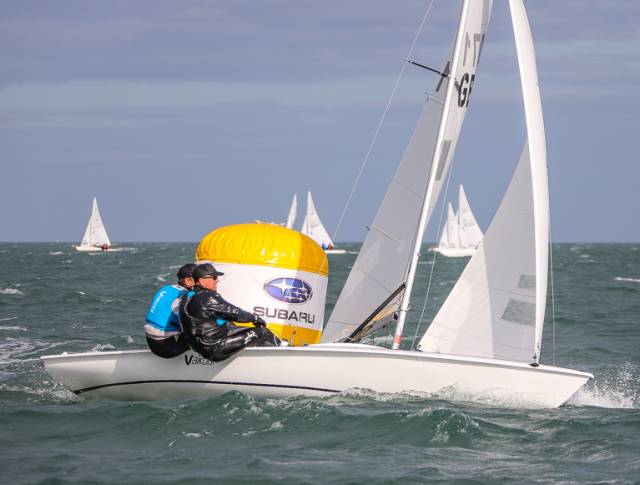 British National Champions Graham Vials and Chris Turner in action on Dublin Bay