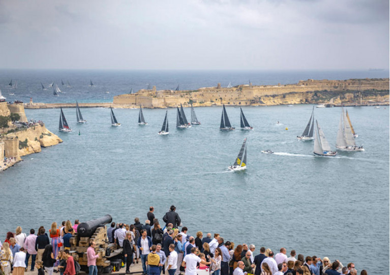 The start of 2018’s Rolex Middle Sea Race in Valletta, Malta